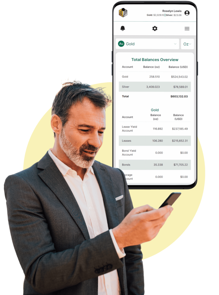 Monetary Metals mobile application